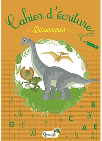 Cahier d'écriture : dinosaures