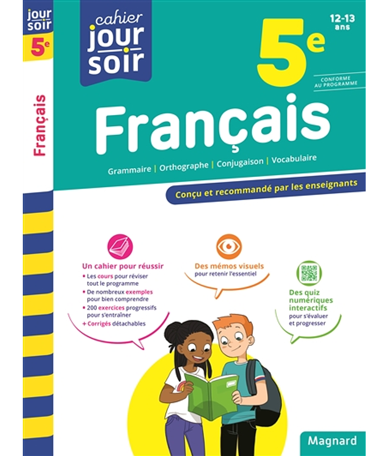 Cahier du jour Cahier du soir - 5e - 12/13 ans: Français 