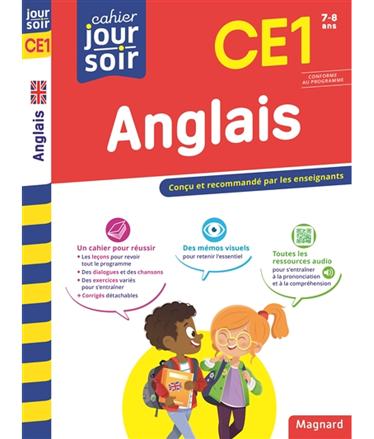 Cahier du jour Cahier du soir - CE1 - 7/8 ans : Anglais