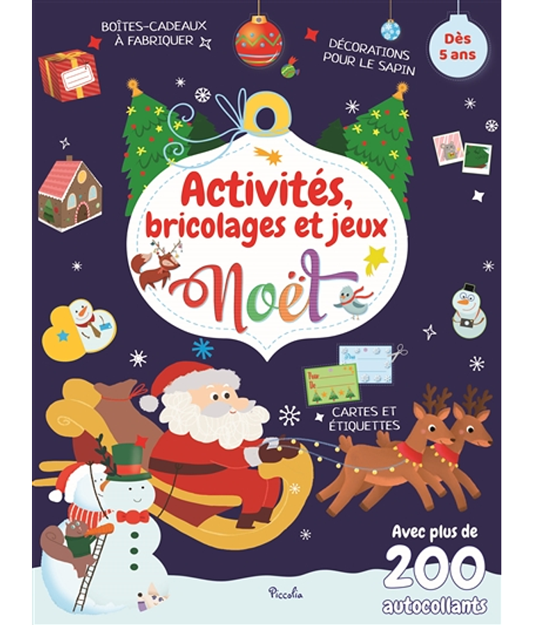 Noël - Activités, bricolages et jeux, de Nicole Curti