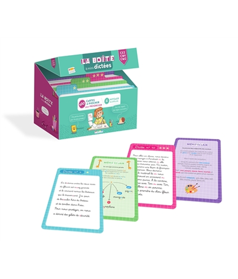 La boîte à mini-dictées, CE2, CM1, CM2