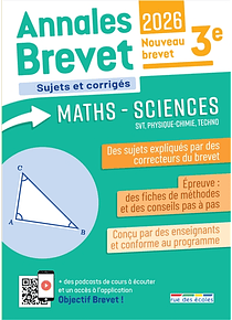 Annales brevet maths-sciences, SVT, physique chimie, techno