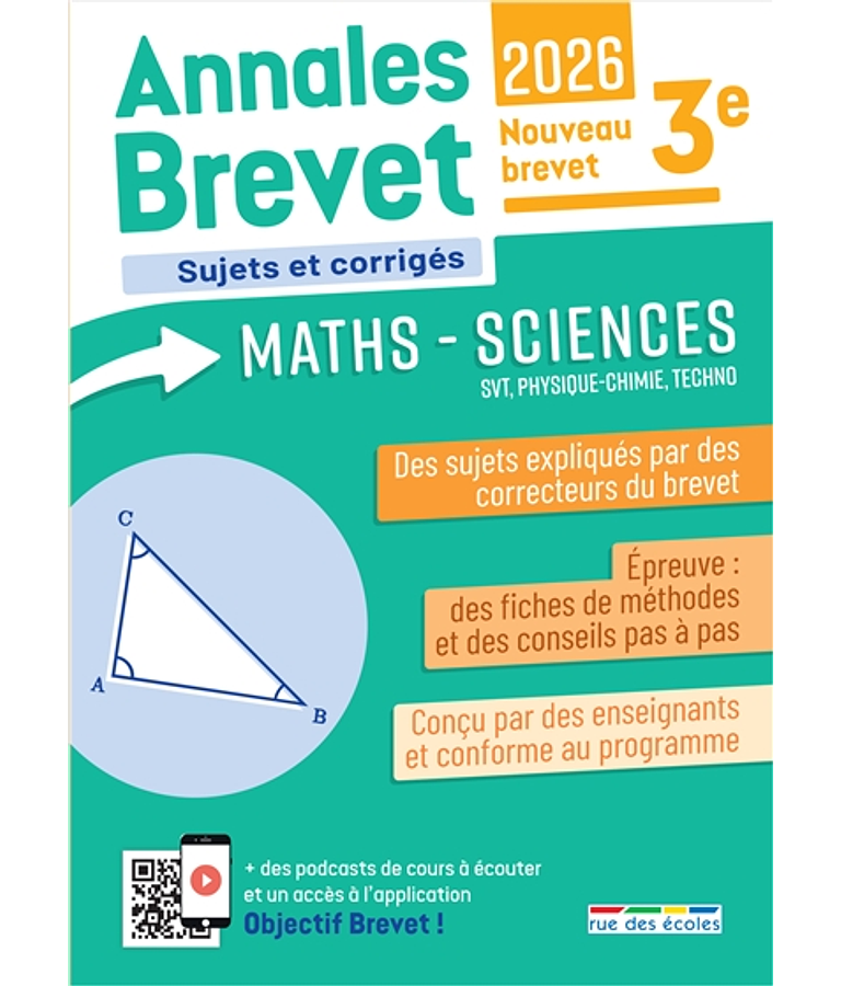 Annales brevet maths-sciences, SVT, physique chimie, techno