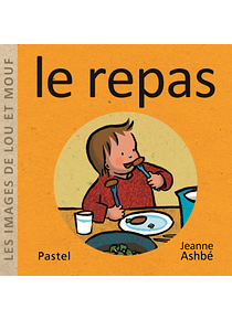 Les images de Lou et Mouf - Le repas et le soir, de Jeanne Ashbé