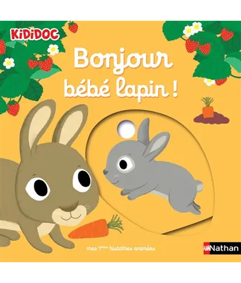 Kididoc - Bonjour bébé lapin ! - Mes premières histoires animées, de Nathalie Choux