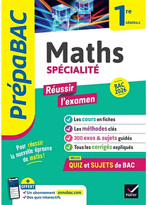 Prépabac 1re - Réussir l'examen - Maths Spé