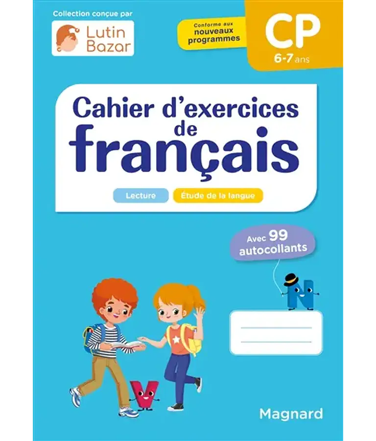 Cahier d'exercices de français - CP - 6/7 ans - Lecture