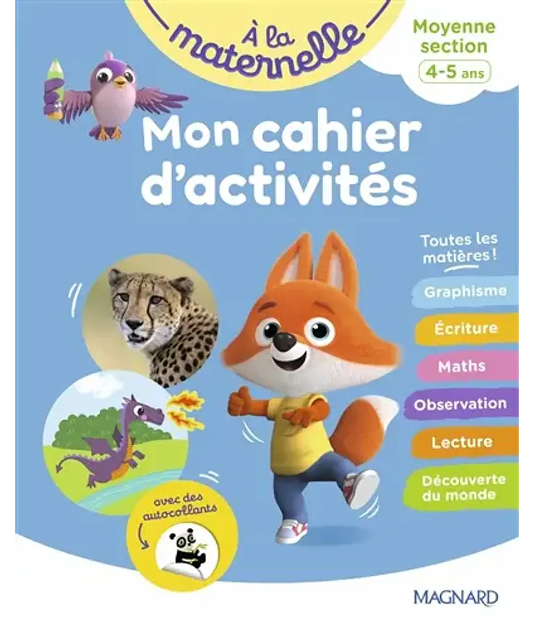 A la maternelle - Moyenne Section - 4/5 ans - Cahier d'activités 