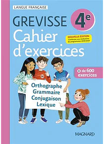 Cahier d'exercices Grevisse 4e 