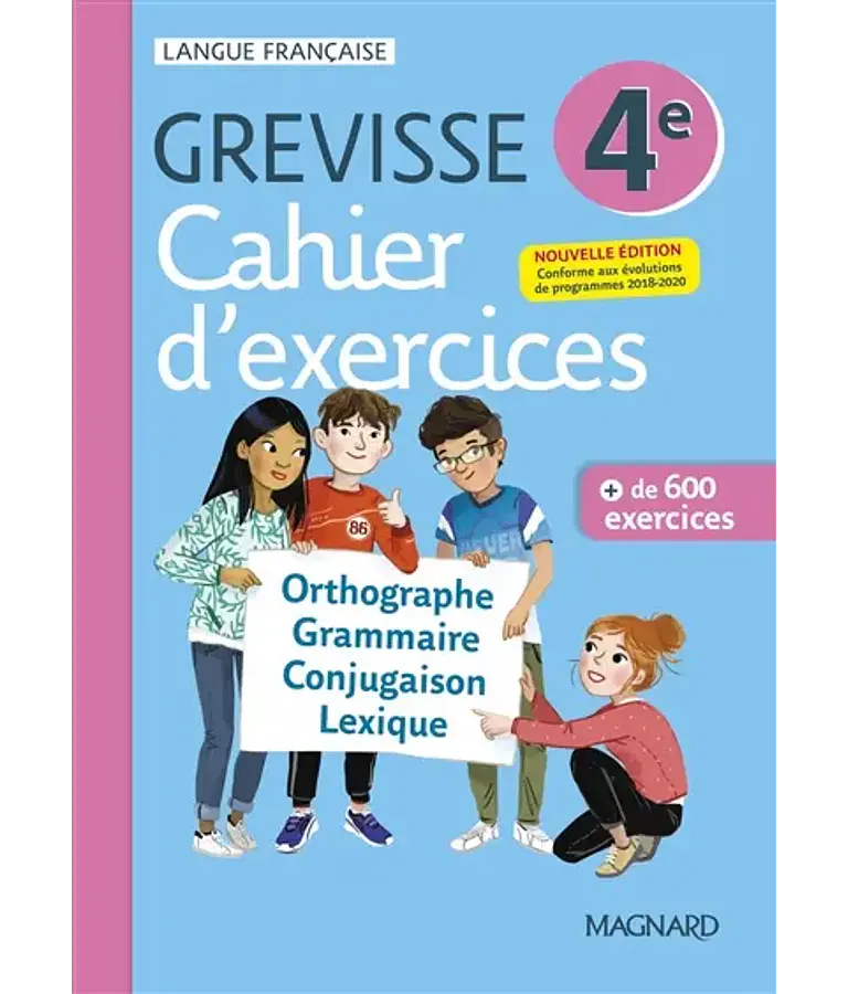 Cahier d'exercices Grevisse 4e 