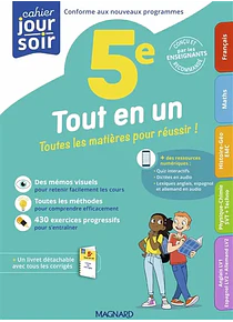 Tout en un - 5e - 12/13 ans - Toutes les matières 