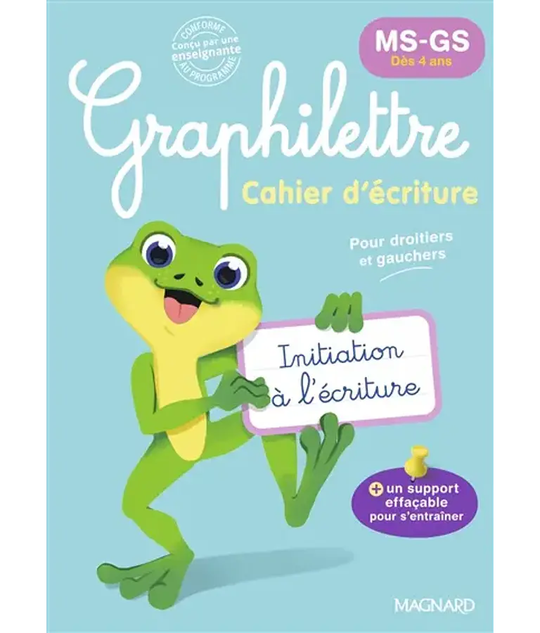 Graphilettre -  Cahier d'écriture - MS/GS - dès 4 ans