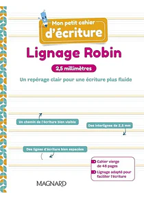 Mon petit cahier d'écriture - 2,5 millimètres