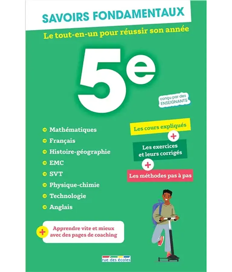 5e - Le tout-en-un pour réussir son année