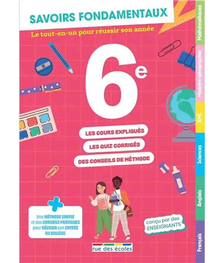 6e - Le tout-en-un pour réussir son année