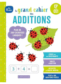 Le grand cahier des additions - CP/CE1