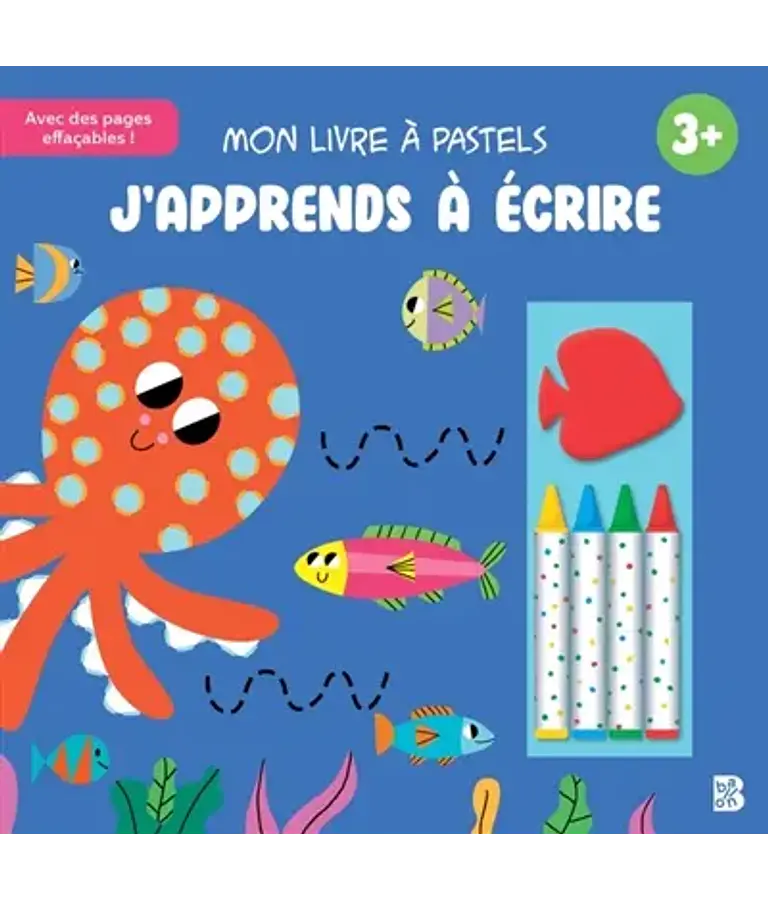 Mon livre à pastels - J'apprends à écrire