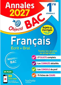 Objectif BAC - Annales 2027 - Français      