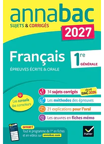 Annabac 2027 - Français - 1re générale 