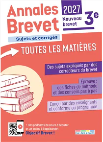 Annales Brevet 3e- Toutes les matières 
