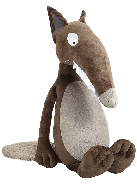 peluche loup auzou 30 cm