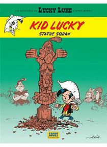 Kid Lucky - Statue squaw de Achdé