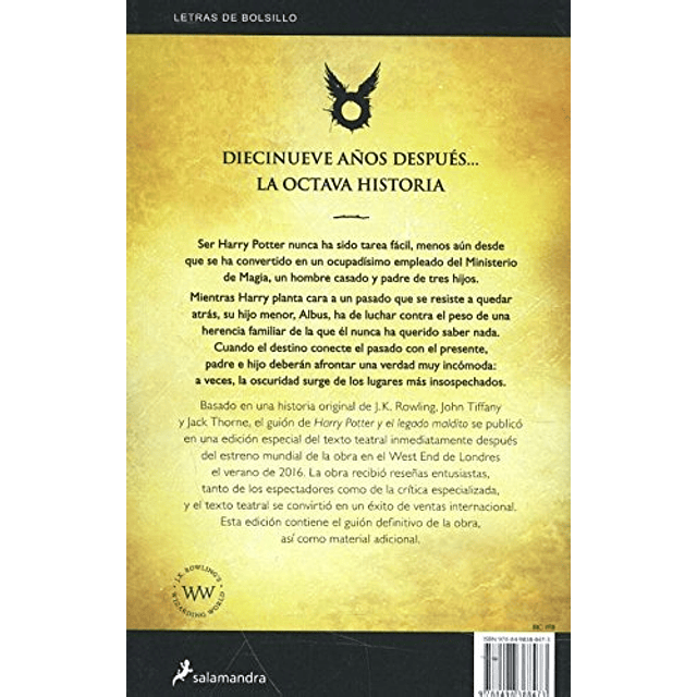 Harry Potter y El Legado Maldito (Edición Debolsillo, Harry Potter 8) - J. K. Rowling - Salamandra