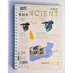 Cuaderno Croquera A4 Portada Diseño Arquitectura 45 Hojas 21 x 29 cms.