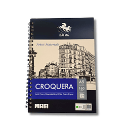 Cuaderno Croquera A5 Portada Diseño Edificio 24 Hojas 21 x 14,8 cms.