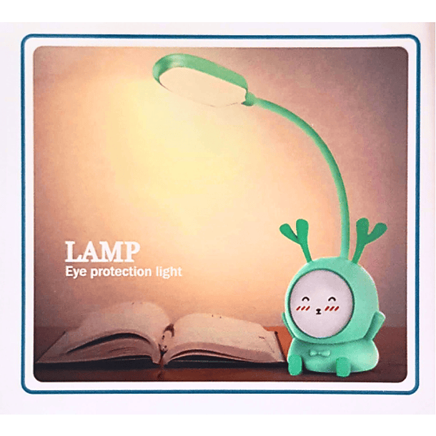 Mini lámpara de escritorio portátil Led con USB reno amarillo 2