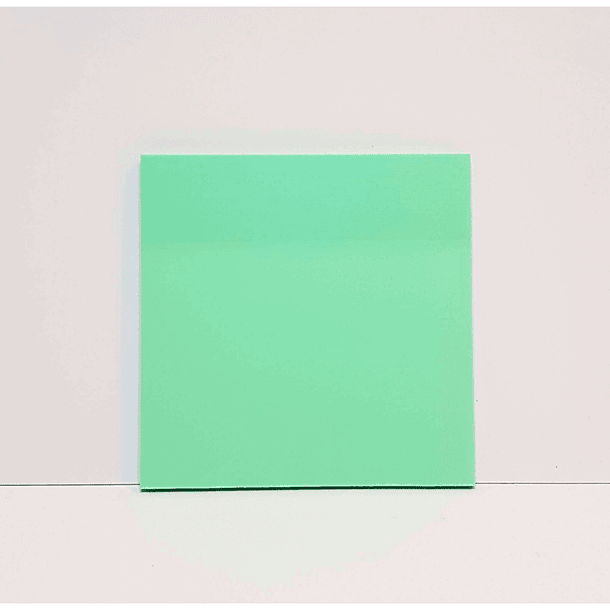 Notas adhesivas transparentes color verde