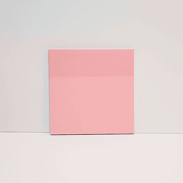Notas adhesivas transparentes color rosa claro