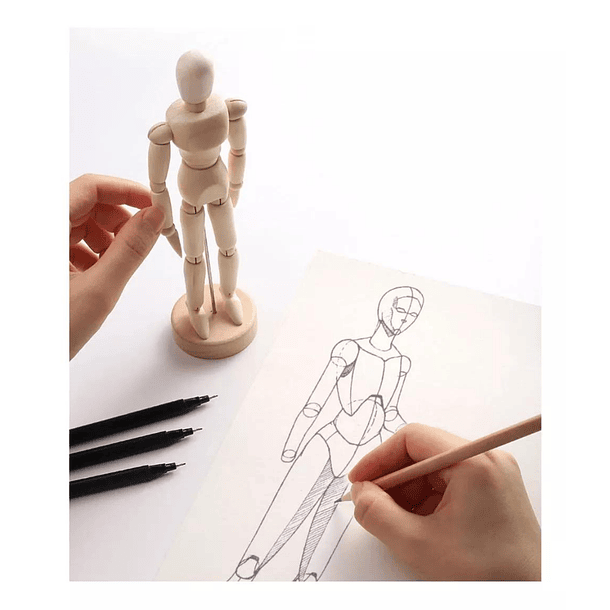 Muñeco Articulado Para Dibujo 11.4cms 4