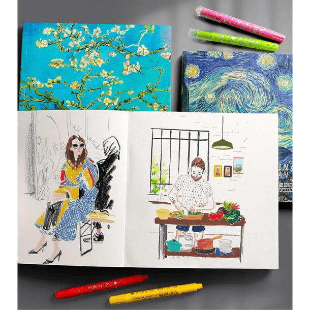 Croquera de dibujo Sketchbook Van Gogh 80 hojas 11