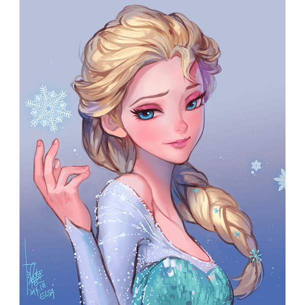 Juego de Pintura de Diamantes 5D DIY - Elsa de Frozen Disney 20x30 Cms 1