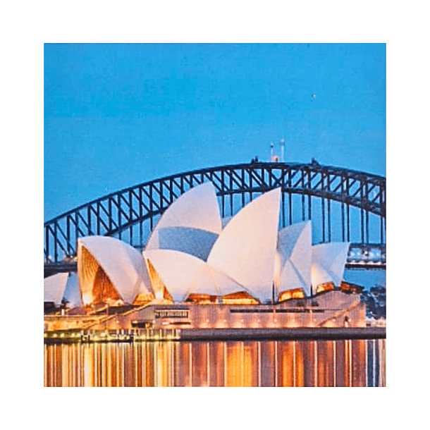 Pintura de Diamantes 5d Diy - Edificio Opera de Sydney 30x30 Cms