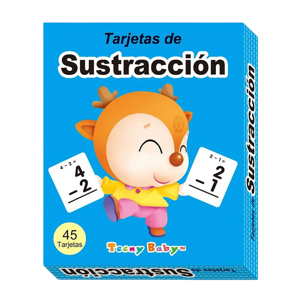 Pack 4 Set Tarjetas Didácticas Operaciones Matemáticas -Teeny Baby 4