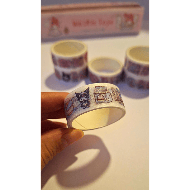 Set 10 Washi Tape Sanrio Cinta Decorativa 1.5cm x 1m x 10 3