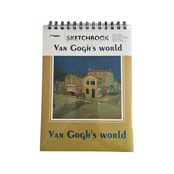 Croquera Dibujo Van Gogh 140gr Hoja Prepicada 18 X 25 Cms
