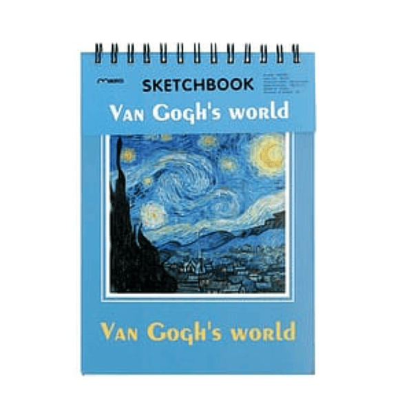 Croquera Dibujo Van Gogh 140gr Hoja Prepicada 18 X 25 Cms 3