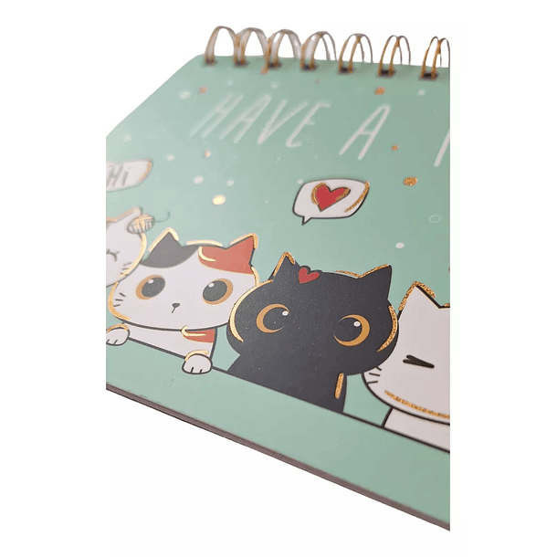 Planner Planificador Diario Y Semanal Diseño Gatos Kawaii 11