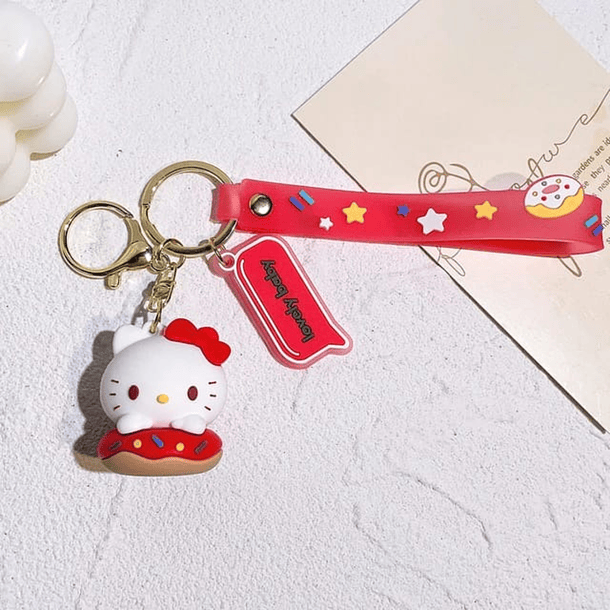 Llaveros Con Colgante Sanrio Hello Kitty Kuromi Cinnamoroll 2