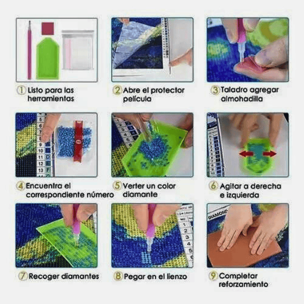 Pintura Diamantes 5d Diy Stitch 50 X 65 Cm 8