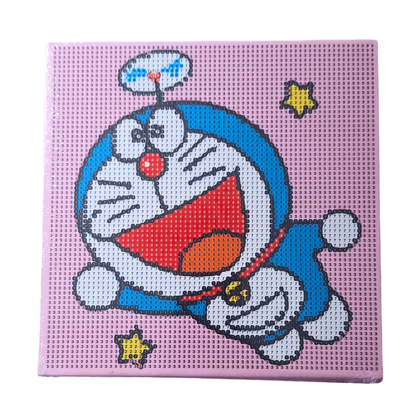 Kit Pintura De Diamantes Con Marco Doraemon 20x20 Cms 1