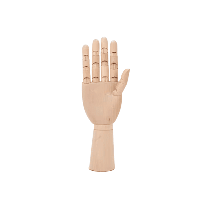 Maniquí Mano De Madera Articulada 32cm (12