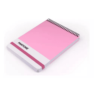 Croquera Medio Oficio Pantone Rosada con Elástico 100 hojas