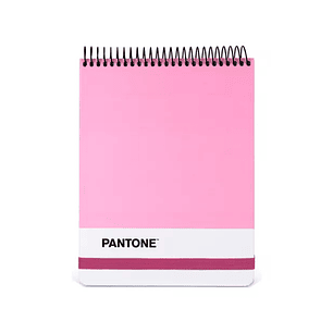 Croquera Medio Oficio Pantone Rosada con Elástico 100 hojas