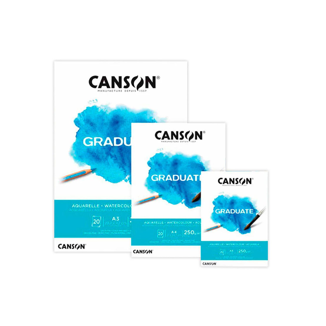Block Graduate Acuarela Canson 250 g/m2 1