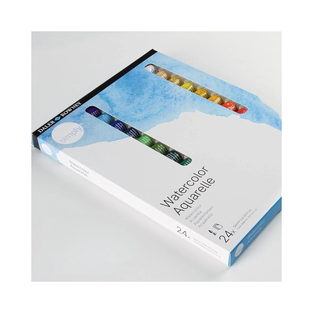 Set Acuarelas Tubos 12 ml Daler Rowney Simply 9