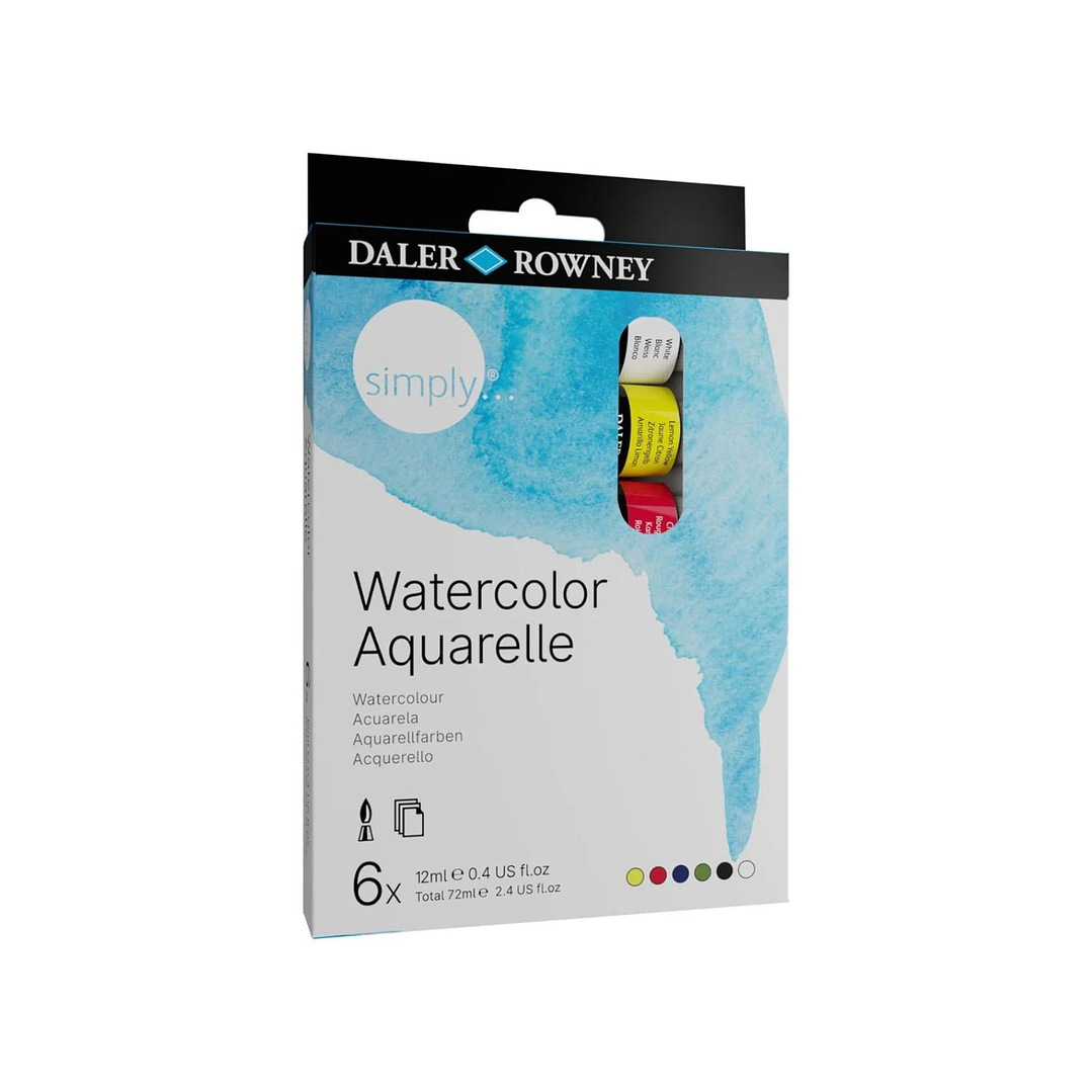 Set Acuarelas Tubos 12 ml Daler Rowney Simply 4